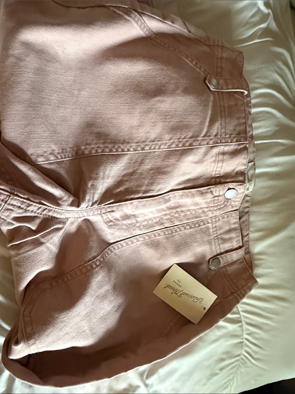 Universal Thread High-Rise wide leg Blush Pink Jeans with pockets NWT SIZE 6